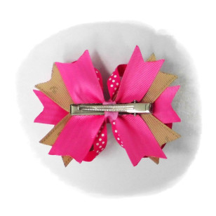 Hello Kitty Grosgrain Ribbon Girls 4" Boutique Bow Hair Bows ( Hair Clip or Hair Band ) # Style A